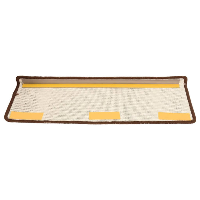 Covorașe autoadezive trepte scară 15 buc. maro închis 65x21x4cm WALTI