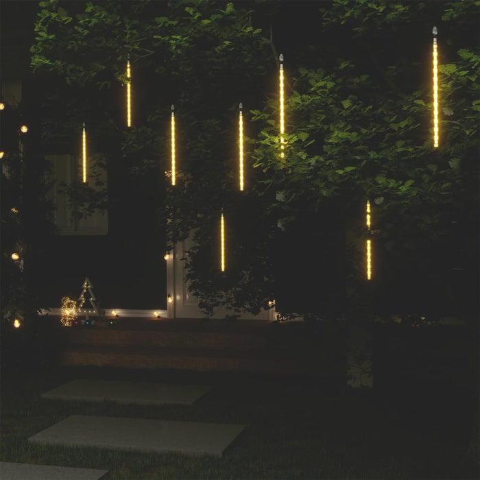Lumini de meteoriți 8 buc. alb cald 30 cm 192 LED-uri int./ext. - WALTI WALTI
