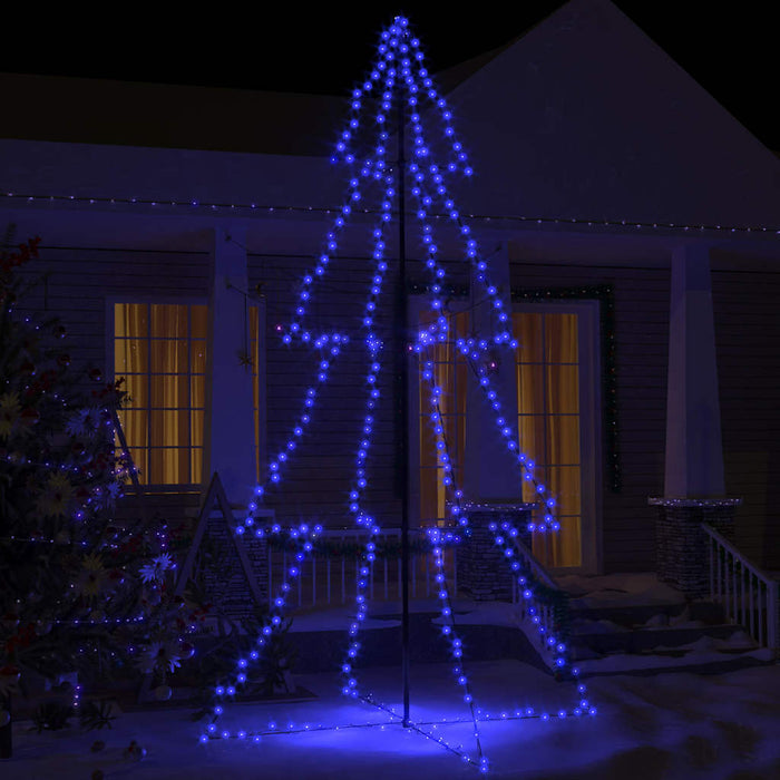Brad Crăciun conic 360 LED-uri, 143x250 cm, interior & exterior - WALTI WALTI
