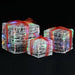 Cutii cadou de Crăciun decorative, 3 buc., multicolor, acril - WALTI WALTI