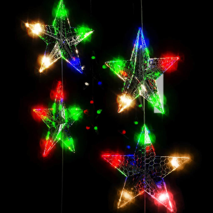 Instalație lumini tip perdea stele 200 LED multicolor 8 funcții - WALTI WALTI