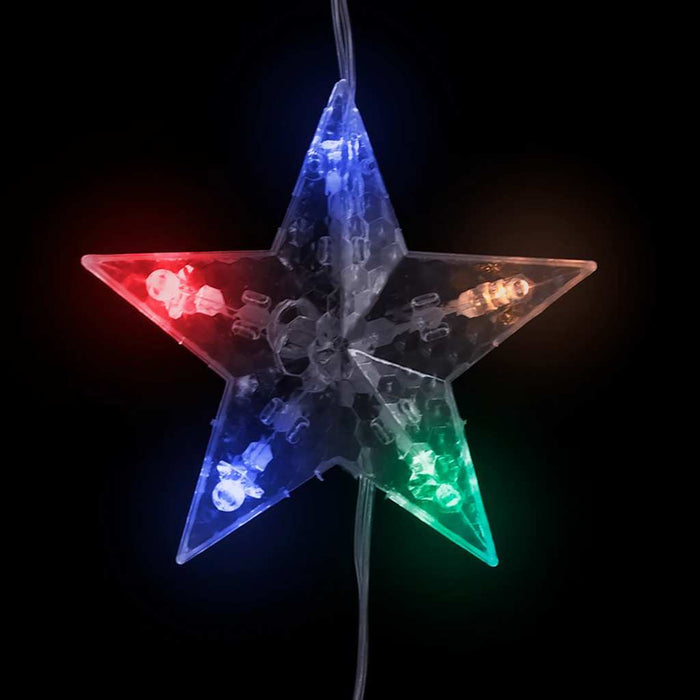 Instalație lumini tip perdea stele 200 LED multicolor 8 funcții - WALTI WALTI