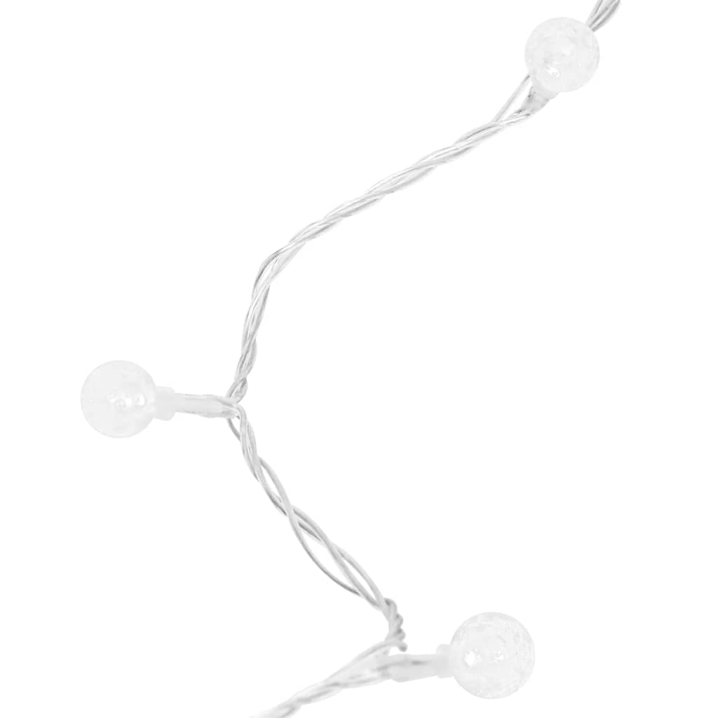 vidalXL Ghirlandă luminoasă, 200 LED-uri, alb rece, 8 funcții, 20 m - WALTI