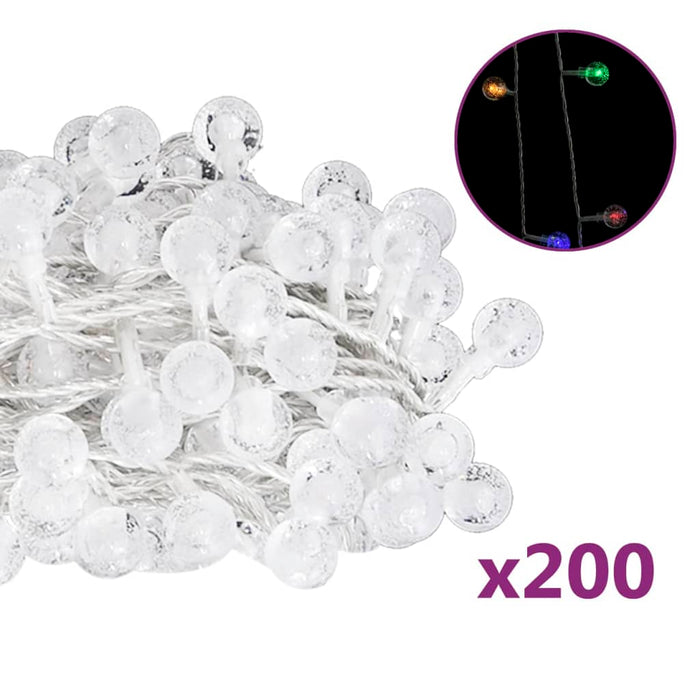 Ghirlandă luminoasă, 200 LED-uri, multicolor, 20 m, 8 funcții - WALTI WALTI