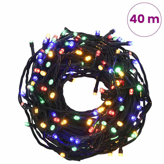 Instalație de lumini cu 400 LED-uri, multicolor, 40 m, 8 efecte - WALTI WALTI
