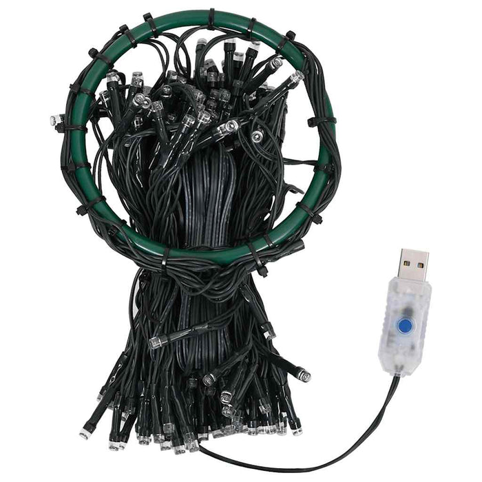 Instalație brad de Crăciun cu 150 LED-uri alb rece 150 cm - WALTI WALTI