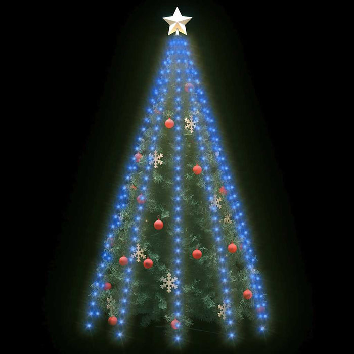 Instalație brad de Crăciun cu 250 LED-uri, albastru, 250 cm - WALTI WALTI