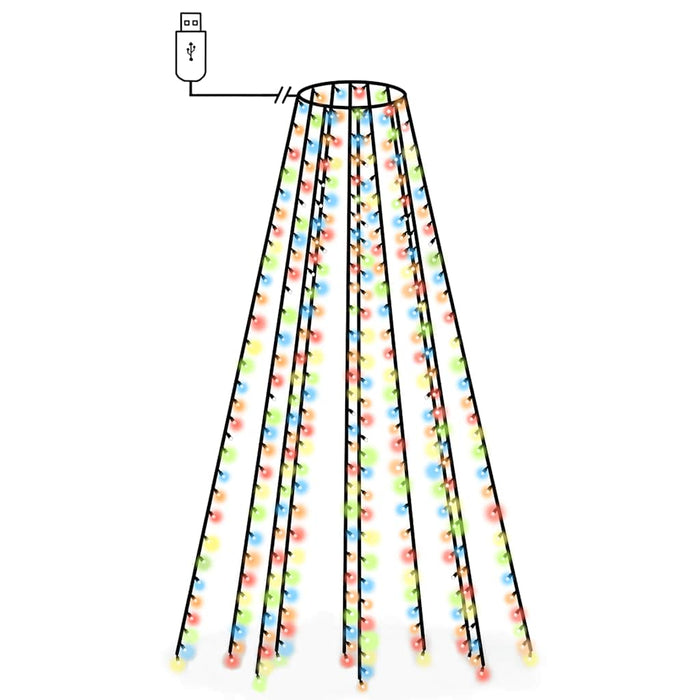 Instalație brad de Crăciun cu 300 LED-uri multicolor 300 cm - WALTI WALTI