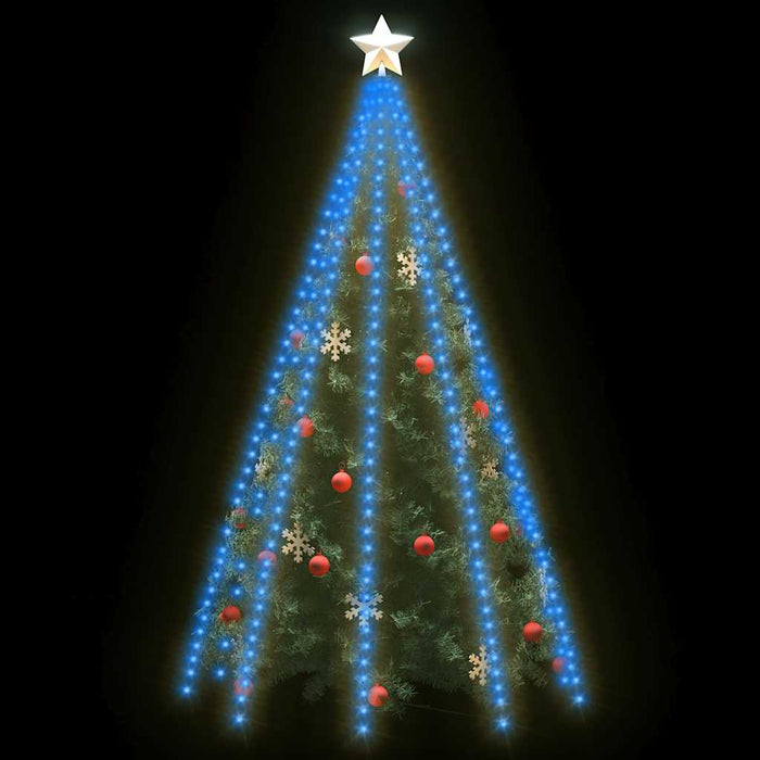Instalație brad de Crăciun cu 400 LED-uri, albastru, 400 cm - WALTI WALTI