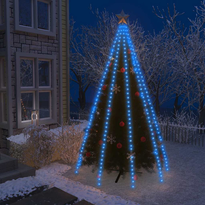 Instalație brad de Crăciun cu 400 LED-uri, albastru, 400 cm - WALTI WALTI