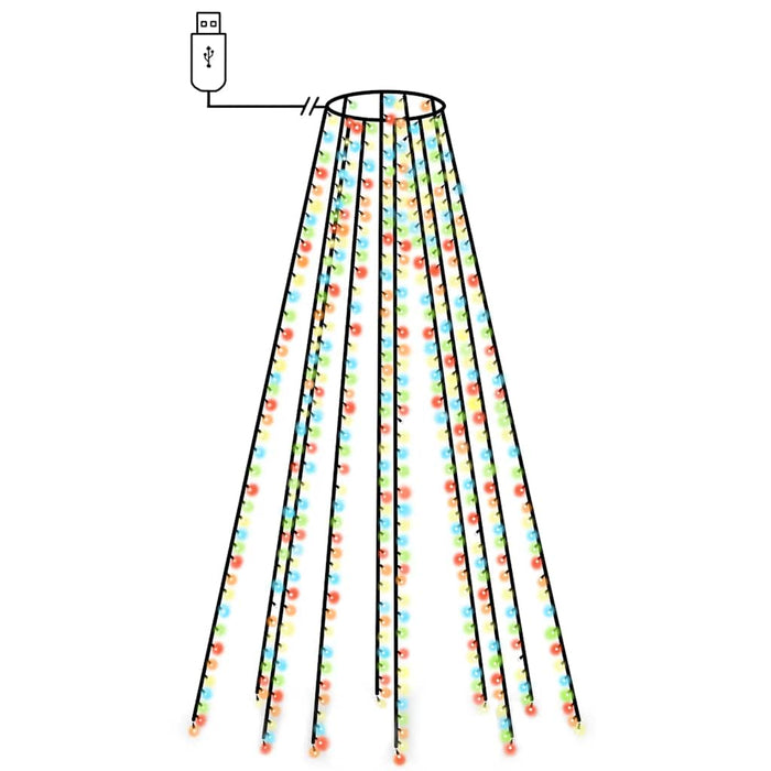Instalație brad de Crăciun cu 400 LED-uri multicolor 400 cm - WALTI WALTI