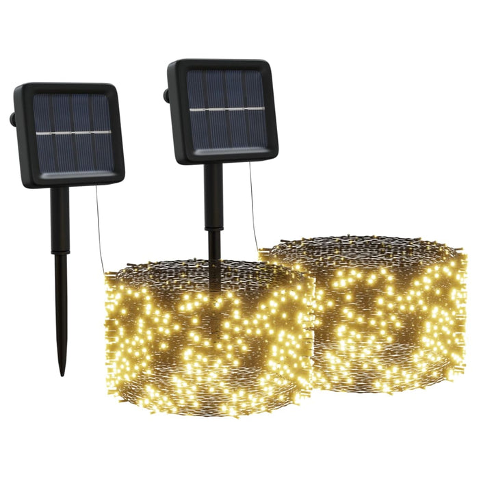 Lumini solare, 2 buc, 2x200, LED, alb cald, interior exterior - WALTI WALTI