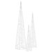 Set conuri decorative cu LED-uri albastru 30/45/60 cm acrilic - WALTI WALTI