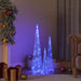 Set conuri decorative cu LED-uri albastru 30/45/60 cm acrilic - WALTI WALTI