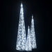 Set conuri decorative cu LED-uri, alb rece, 60/90/120 cm, acril - WALTI WALTI
