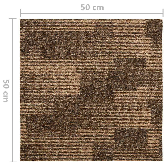 Carpetă pentru podea 20 pcs Maro 50 x 50 cm PP - WALTI WALTI