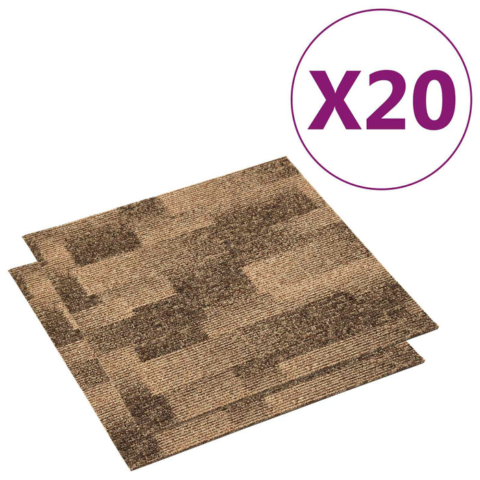 Carpetă pentru podea 20 pcs Maro 50 x 50 cm PP - WALTI WALTI