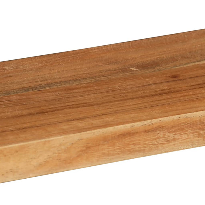 Set rafturi de perete cub, 3 piese, lemn masiv acacia - WALTI WALTI