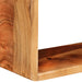 Set rafturi de perete cub, 3 piese, lemn masiv acacia - WALTI WALTI