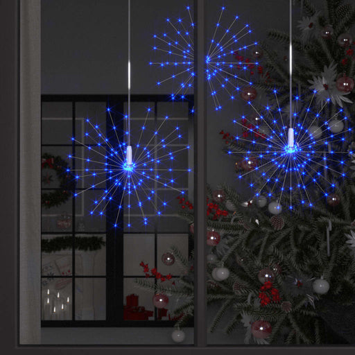 Lampă cu artificii de Crăciun, 140 LED-uri, albastru, 20 cm - WALTI WALTI