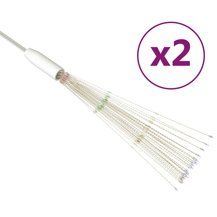 Lămpi cu artificii de Crăciun, 2 buc., 280 LED multicolor 20 cm WALTI