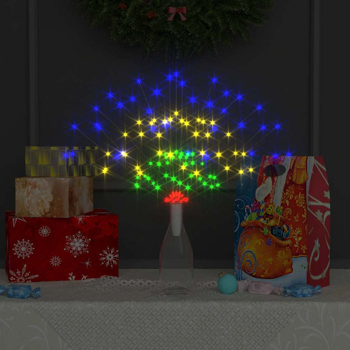 Lămpi cu artificii de Crăciun, 2 buc., 280 LED multicolor 20 cm WALTI