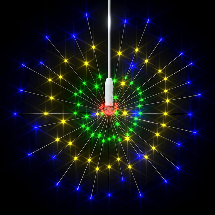 Lămpi cu artificii de Crăciun, 2 buc., 280 LED multicolor 20 cm WALTI