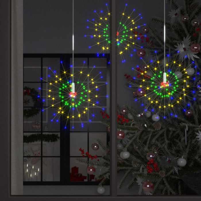 Lămpi cu artificii de Crăciun, 4 buc., 560 LED, colorat, 20 cm - WALTI WALTI