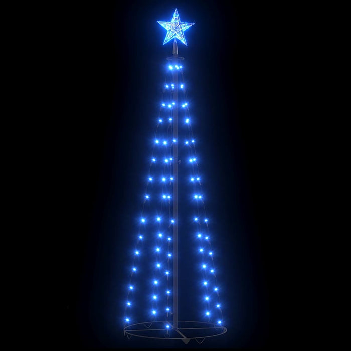 Decorațiune Crăciun brad conic, 70 LED-uri, albastru, 50x120 cm WALTI
