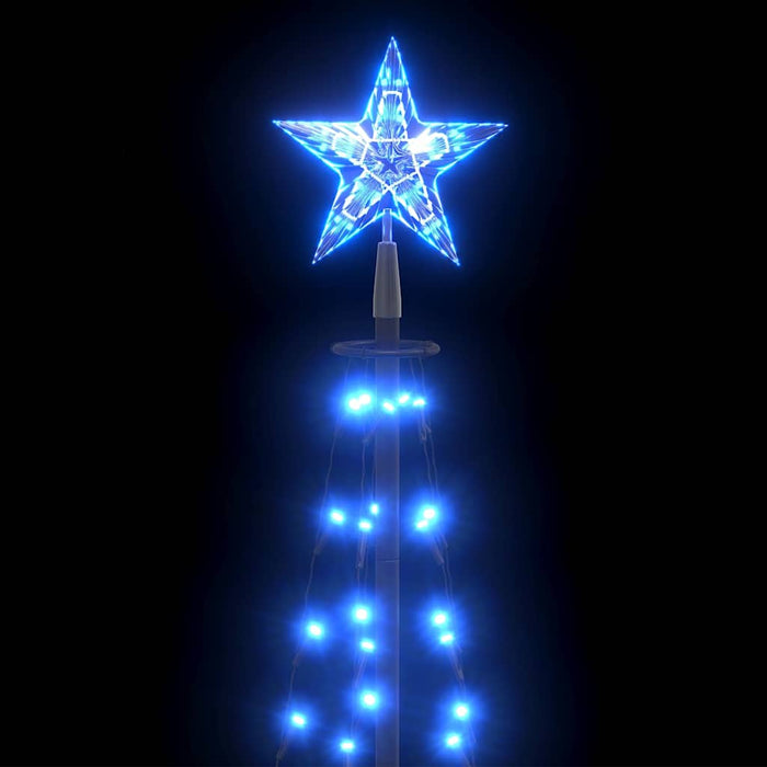Decorațiune Crăciun brad conic, 70 LED-uri, albastru, 50x120 cm WALTI