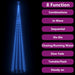 Decorațiune brad Crăciun conic 752 LED-uri albastru 160x500 cm - WALTI WALTI