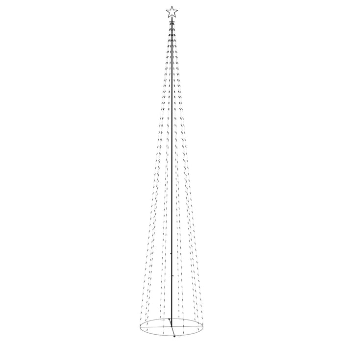 Decorațiune brad Crăciun conic 752 LED-uri albastru 160x500 cm - WALTI WALTI