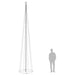 Decorațiune brad Crăciun conic 752 LED-uri albastru 160x500 cm - WALTI WALTI