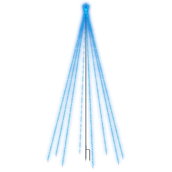 Pom de Crăciun LED Interioară Exterior 576LED-uri Albastru 3,6m - WALTI WALTI