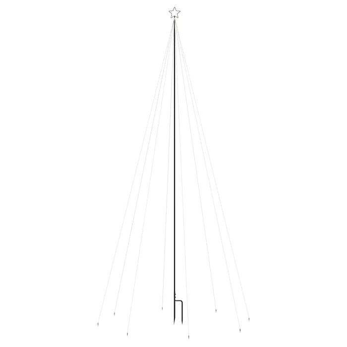Pom de Crăciun LED Interioară Exterior 576LED-uri Albastru 3,6m - WALTI WALTI
