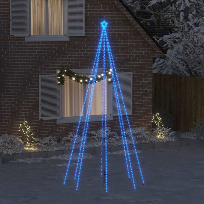 Pom de Crăciun LED Interioară Exterior 576LED-uri Albastru 3,6m - WALTI WALTI