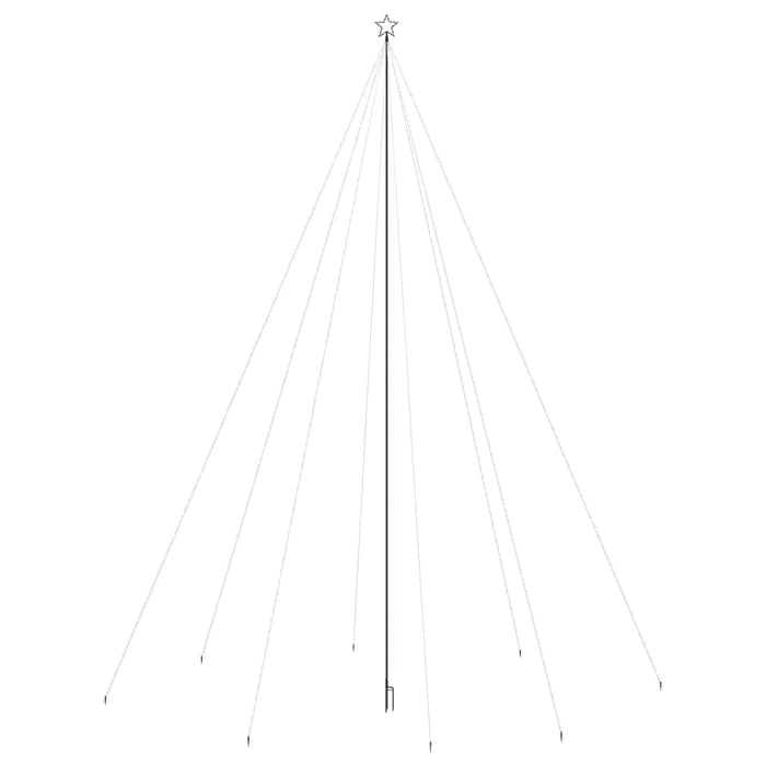 Pom de Crăciun LED Interioară Exterior 1300 LED-uri Colorate 8m - WALTI WALTI