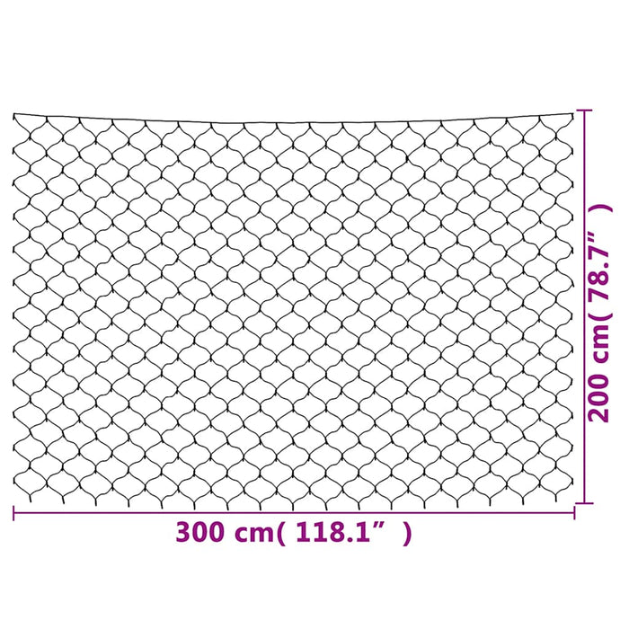 Plasă luminoasă de Crăciun, alb cald, 3x2 m, 204 LED, int/ext - WALTI WALTI