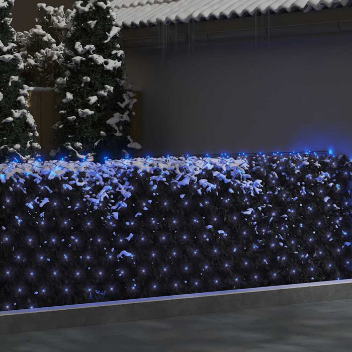 Plasă lumini Crăciun, albastru 3x3 m, 306 LED interior/exterior - WALTI WALTI