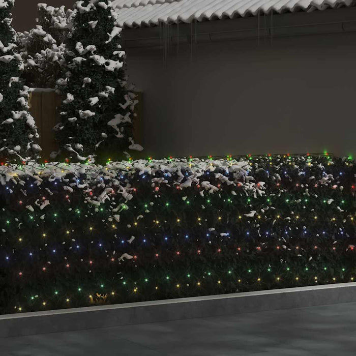Plasă lumini Crăciun colorată 3x3 m 306 LED interior/exterior - WALTI WALTI