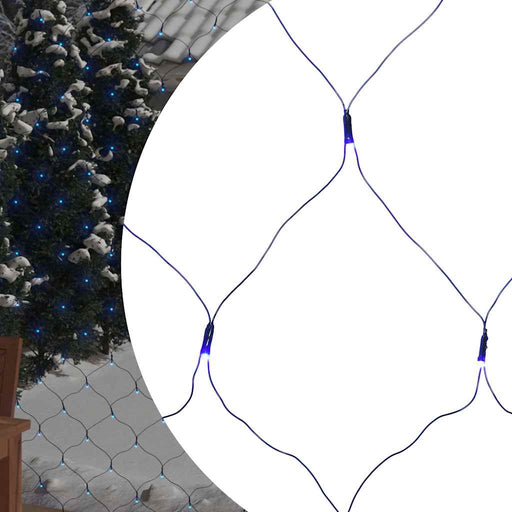 Plasă lumini Crăciun, albastru, 4x4 m 544 LED interior/exterior - WALTI WALTI