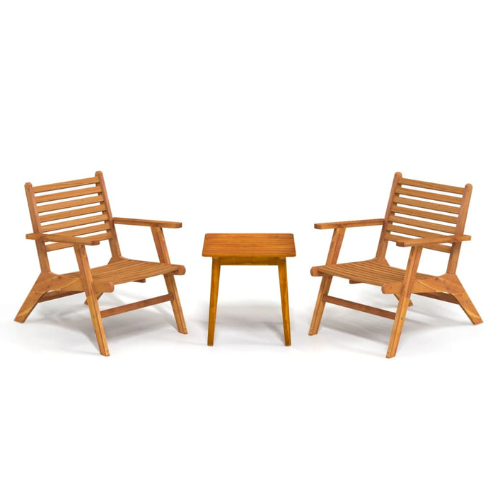 Set de bistro, 3 piese, lemn masiv de acacia - WALTI WALTI