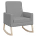 Scaun balansoar, gri deschis, material textil - WALTI WALTI