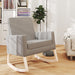Scaun balansoar, gri deschis, material textil - WALTI WALTI
