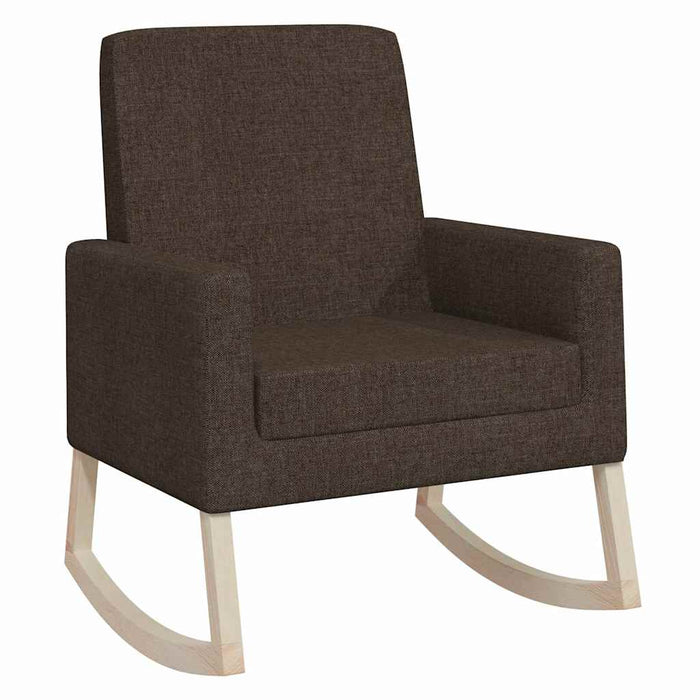 Scaun balansoar, maro închis, material textil WALTI