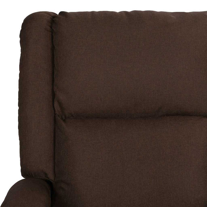 Fotoliu rabatabil pentru TV, maro închis,piele ecologică/textil WALTI