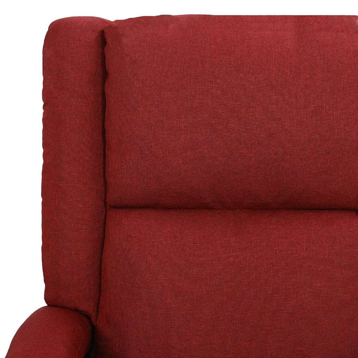 Fotoliu cu ridicare, roșu vin, material textil WALTI