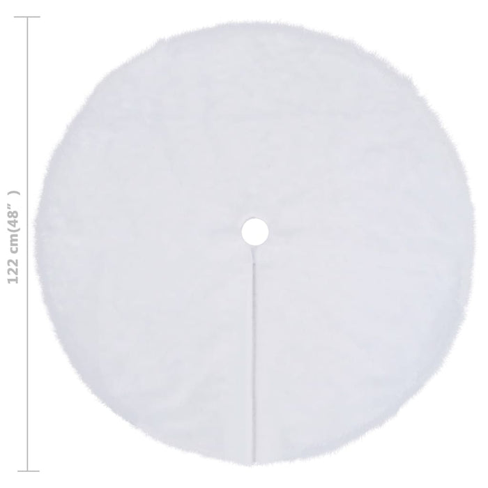 Fustă de brad de Crăciun, albă, 122 cm, blană artificială WALTI
