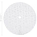 Covor fustă brad Crăciun de lux, alb, 150 cm, blană artificială - WALTI WALTI
