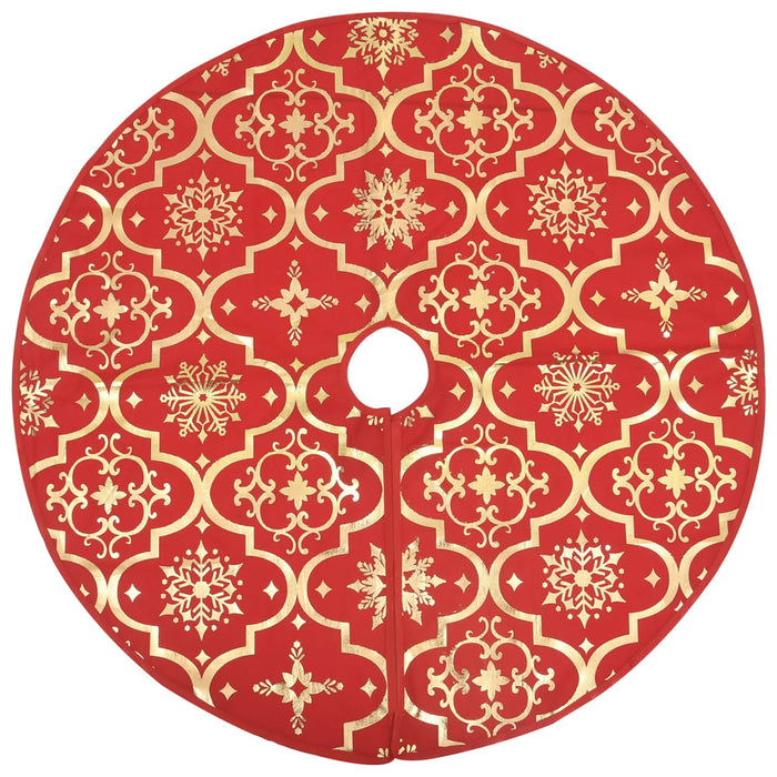 Fustă de brad de Crăciun de lux cu șosetă roșie, material textil, 122 cm WALTI